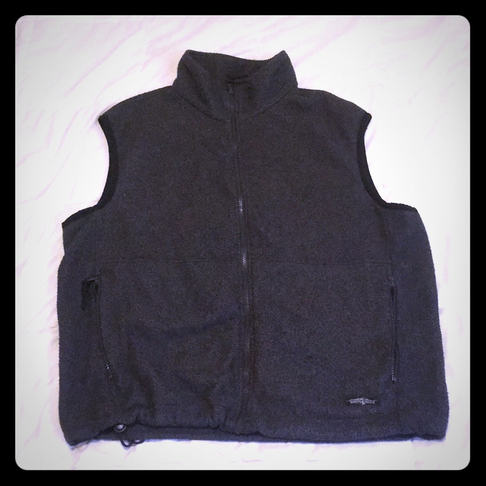 White Sierra Full-Zip Vest, Charcoal Grey, XL